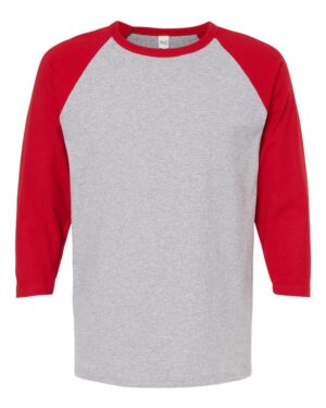 M&O Raglan Three-Quarter Sleeve Baseball T-Shirt - Image 6