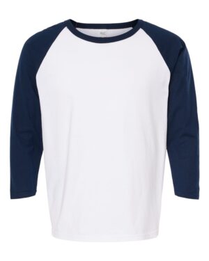 M&O Raglan Three-Quarter Sleeve Baseball T-Shirt - Image 3