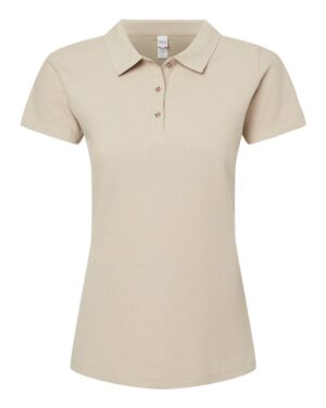 M&O Women's Ringspun Polo - Image 4