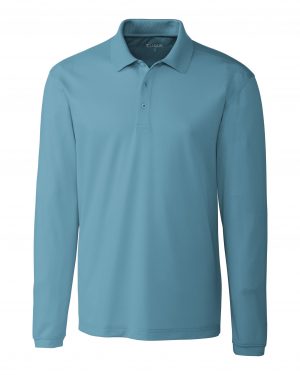 Clique Spin Eco Performance Jersey Long Sleeve Mens Polo - Image 3