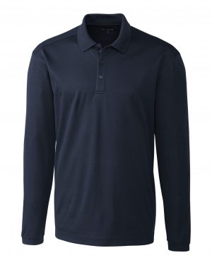 Clique Spin Eco Performance Jersey Long Sleeve Mens Polo - Image 4