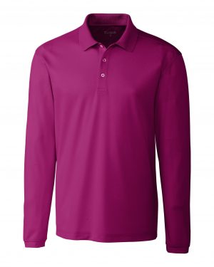 Clique Spin Eco Performance Jersey Long Sleeve Mens Polo - Image 5