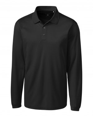 Clique Ice Pique Mens Long Sleeve Tech Polo - Image 2