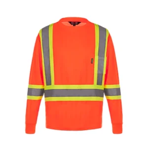 Canada Sportswear Men's Hi-vis Safety Long Sleeve Shirt - Image 4