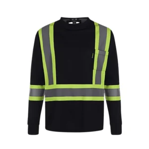 Canada Sportswear Men's Hi-vis Safety Long Sleeve Shirt - Image 3