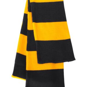 Sportsman Rugby-Striped Knit Scarf