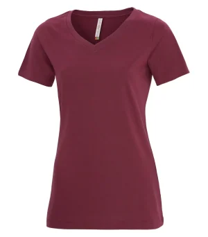 Atc™ Eurospun® Ring Spun V-neck Ladies' Tee - Image 2