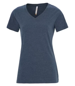 Atc™ Eurospun® Ring Spun V-neck Ladies' Tee - Image 4