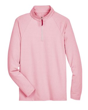 Devon & Jones CrownLux Performance™ Men's Clubhouse Micro-Stripe Quarter-Zip