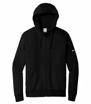 Nike Club Fleece Sleeve Swoosh Full Zip Hoodie - Image 2