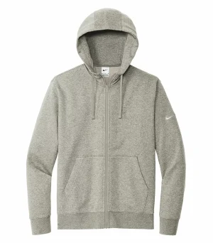 Nike Club Fleece Sleeve Swoosh Full Zip Hoodie - Image 4