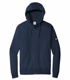 Nike Club Fleece Sleeve Swoosh Full Zip Hoodie - Image 5