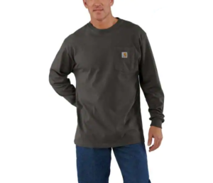 Carhartt Men's Long Sleeve Workwear Pocket T-Shirt - Image 7