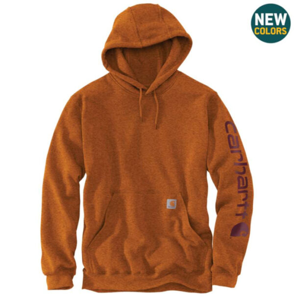 Carhartt Men's Midweight Hooded Logo Sweatshirt - Image 6