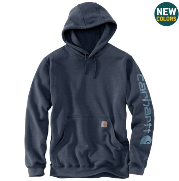 Carhartt Men's Midweight Hooded Logo Sweatshirt - Image 5