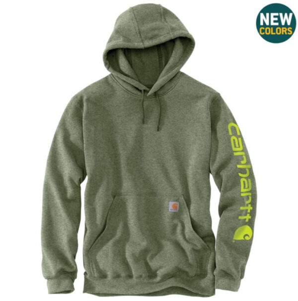 Carhartt Men's Midweight Hooded Logo Sweatshirt - Image 11