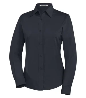 Coal Harbour® Easy Care Blend Long Sleeve Woven Ladies' Shirt - Image 3