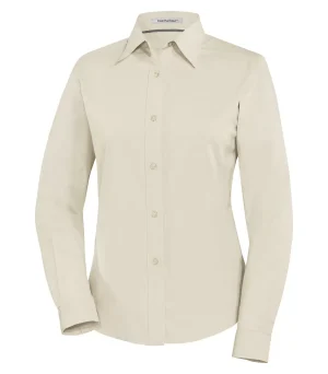Coal Harbour® Easy Care Blend Long Sleeve Woven Ladies' Shirt - Image 6