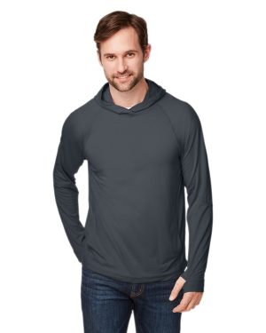 North End Unisex JAQ Stretch Performance Hooded T-Shirt - Image 3