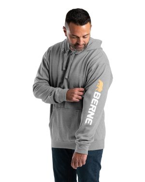 Berne Men's Signature Sleeve Hooded Pullover Sweatshirt - Image 2