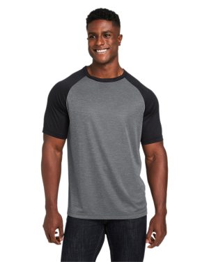 Team 365 Unisex Zone Colorblock Raglan T-Shirt - Image 5