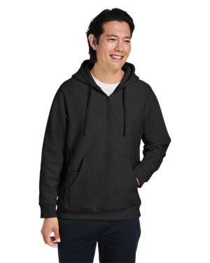 Team 365 Unisex Zone HydroSport Heavyweight Quarter-Zip Hooded Sweatshirt - Image 5