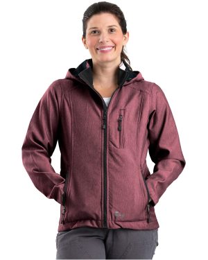 Berne Ladies' Hooded Softshell Jacket - Image 2