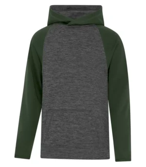 Atc™ Dynamic Heather Fleece Two Tone Hooded Youth Sweatshirt - Image 4