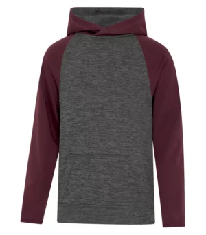 Atc™ Dynamic Heather Fleece Two Tone Hooded Youth Sweatshirt - Image 6
