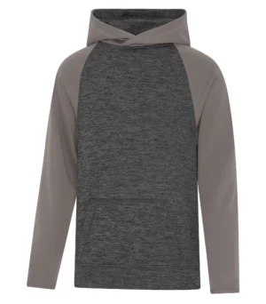Atc™ Dynamic Heather Fleece Two Tone Hooded Youth Sweatshirt - Image 3
