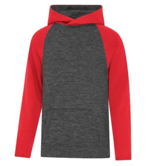 Atc™ Dynamic Heather Fleece Two Tone Hooded Youth Sweatshirt - Image 5